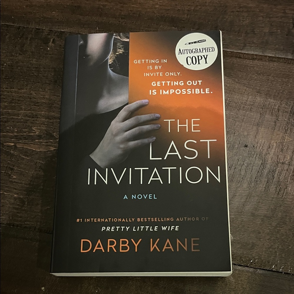 The Last Invitation by Darby Kane - Autographed Copy